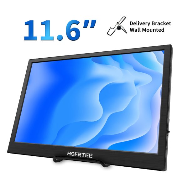 HGFRTEE 11.6-Inch Portable Display, Built-In Speaker, HD Resolution , 60Hz Refresh Rate - Ideal For Work & Entertainmen - 이미지 2
