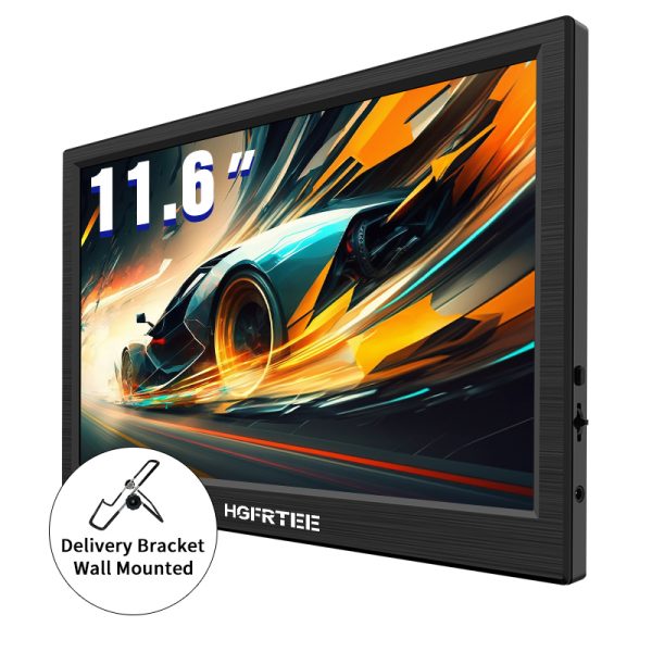 HGFRTEE 11.6-Inch Portable Display, Built-In Speaker, HD Resolution , 60Hz Refresh Rate - Ideal For Work & Entertainmen - 이미지 3