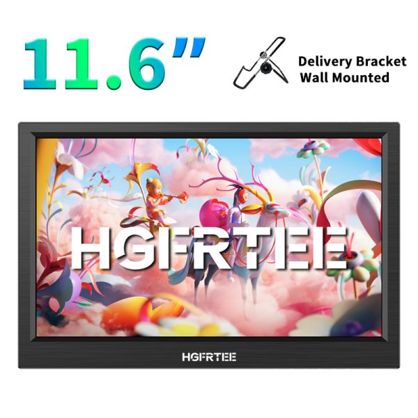 HGFRTEE 11.6-Inch Portable Display, Built-In Speaker, HD Resolution , 60Hz Refresh Rate - Ideal For Work & Entertainmen - 이미지 4